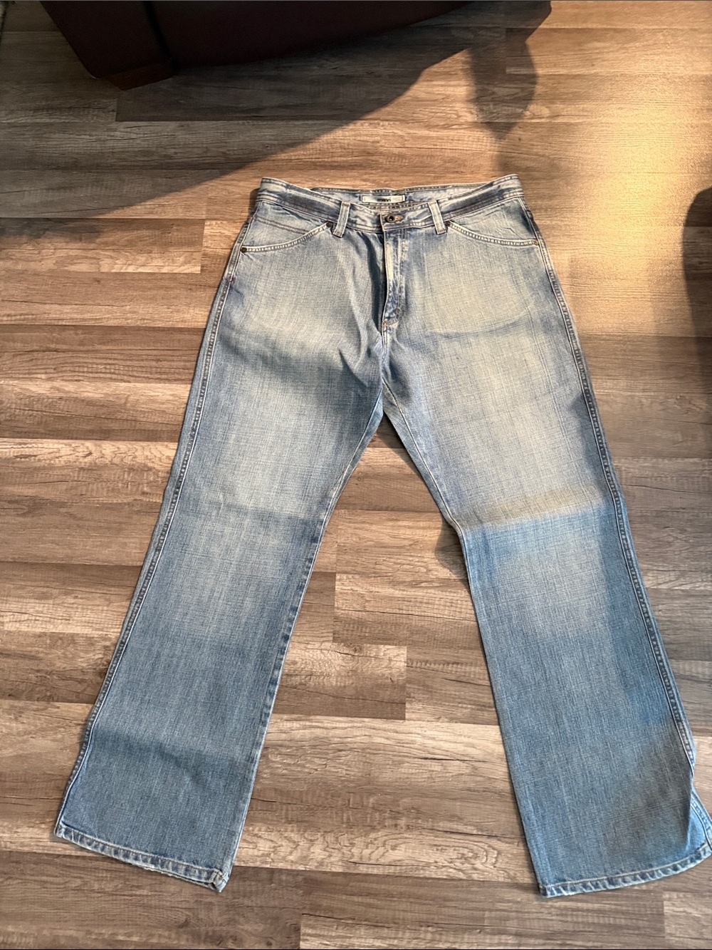 Mavi Light Wash Straight Leg Jeans